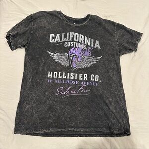 Hollister Washed Black T-Shirt